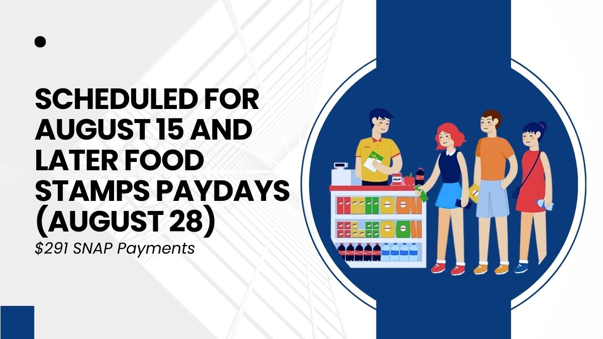 $291 SNAP Payments - Scheduled for August 15 and Later Food Stamps Paydays (August 28)