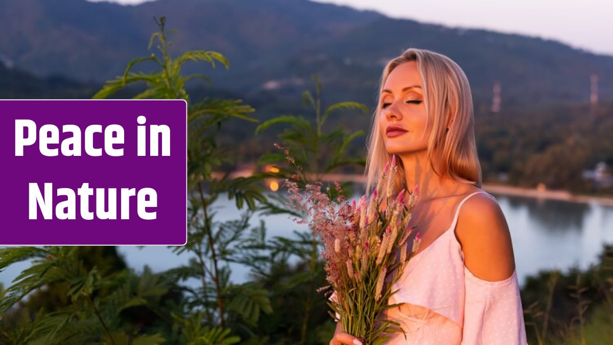 Romantic portrait of young caucasian woman in summer dress enjoying relaxing in park on mountain with amazing tropical sea view.