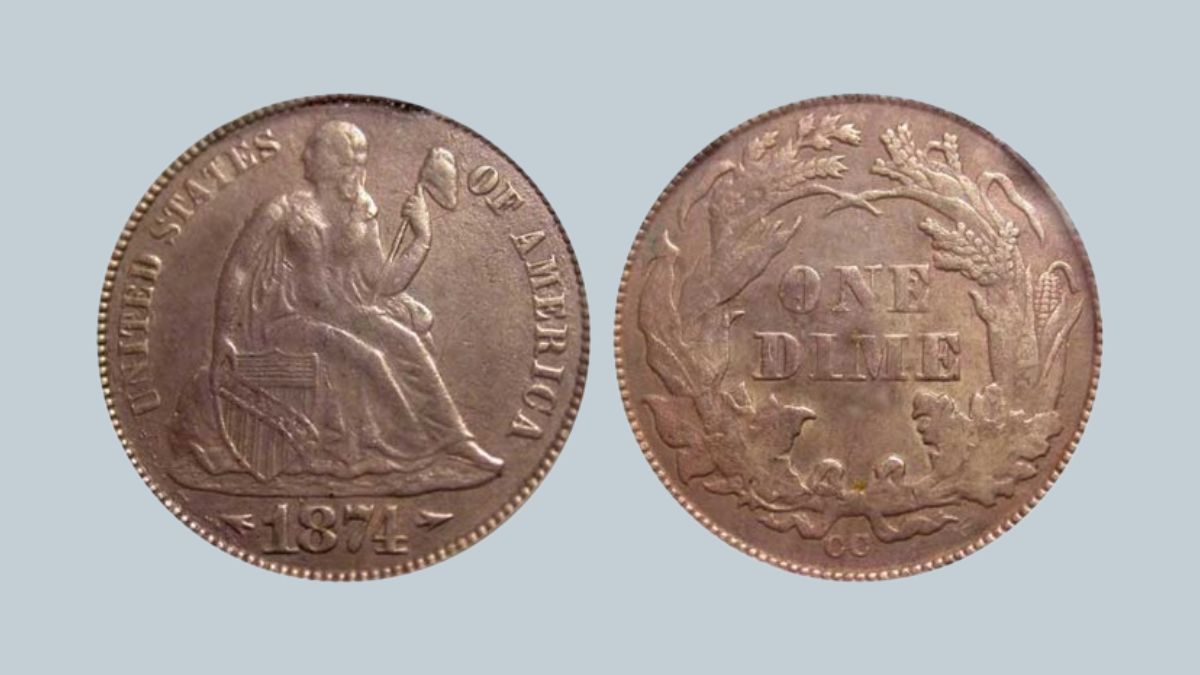 1874-CC Liberty Seated Dime